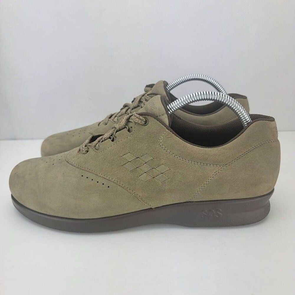 SAS Womens Size 9 NARROW Brown Nubuck Leather Free Time Walking Shoes
